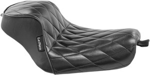 Le Pera Sprocket Solo Seat - Diamond - Black - XL '04-'23 LK-326DM - Main Product View