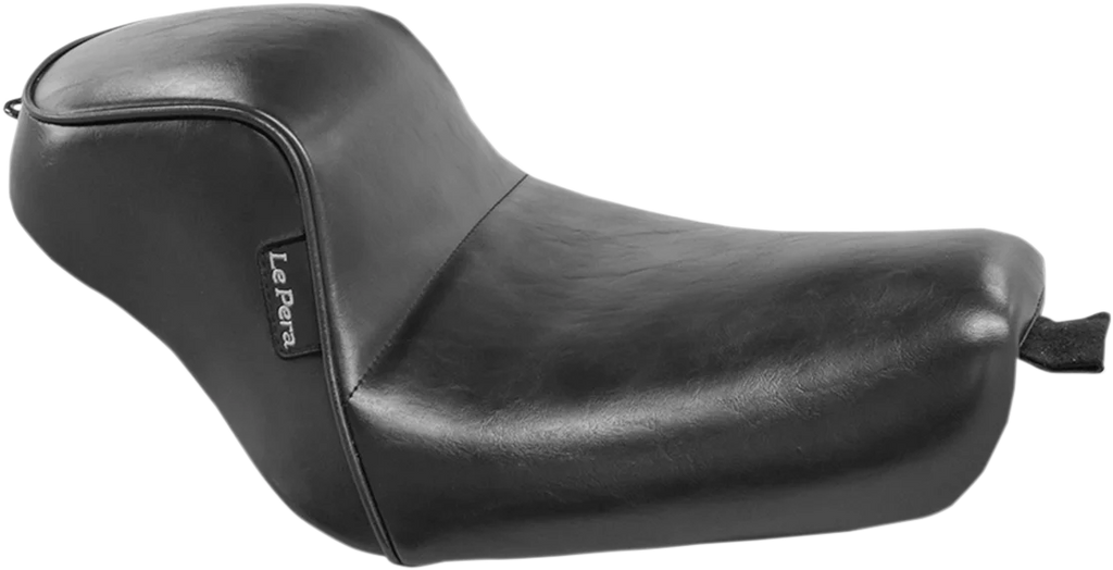 Le Pera Sprocket Solo Seat - Smooth - Black - XL '04-'23 LK-326 - Main Product View
