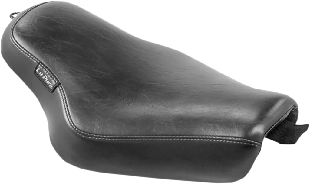 Le Pera Streaker Solo Seat - Diamond - Black - XL '04-'23 LK-356DM - Side View