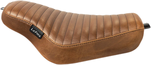 Le Pera Streaker Solo Seat - Pleated - Brown - XL '04-'23 LK-356PTTDV - Main Product View