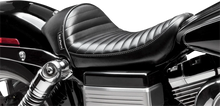 Load image into Gallery viewer, Le Pera Stubs Cafe Seat - Pleated - Black - FXD '06-'17 LK-421PT - Main Product View
