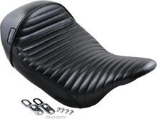 Load image into Gallery viewer, Le Pera Stubs Cafe Seat - Pleated - Black - XL &#39;04-&#39;23 LK-426PT - Side View