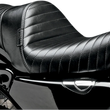 Load image into Gallery viewer, Le Pera Stubs Spoiler Seat - Pleated - Black w/ Black Stripes - XL '04-'23 LK-416BLK - Main Product View