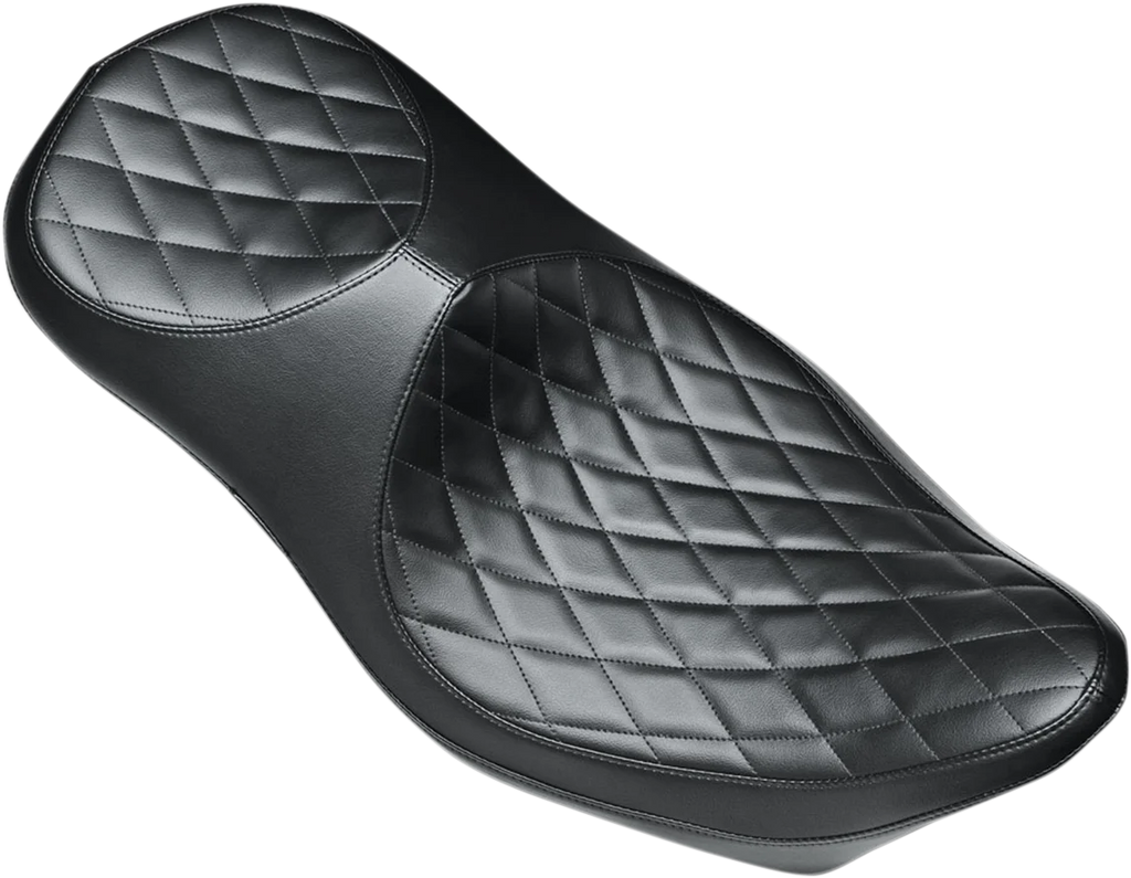 Le Pera Super Villain Seat - Smooth - Black - FL '08-'23 LK-817SV - Side View
