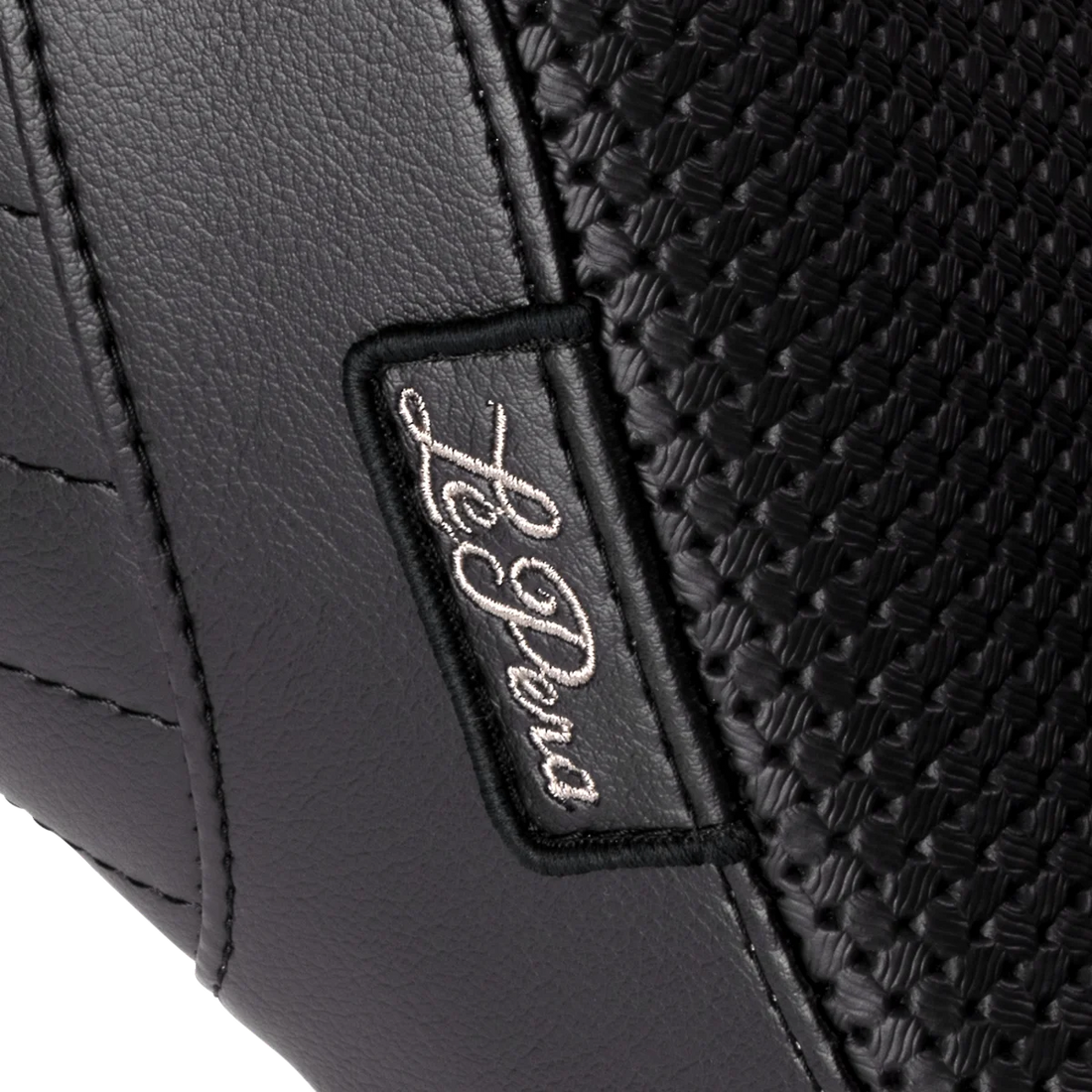Le Pera Tailwhip Daddy Long Legs Low Rider Seat - Basketweave - Black - FL/FX '18-'23 LYR-580DLBW - Side View