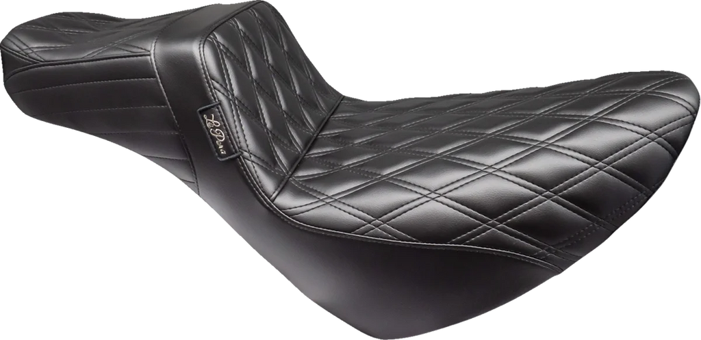 Le Pera Tailwhip Daddy Long Legs Low Rider Seat - Double Diamond - Black - FL/FX '18-'23 LYR-580DLDD - Main Product View