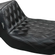 Load image into Gallery viewer, Le Pera Tailwhip Daddy Long Legs Seat - Double Diamond - Black - Touring '08-'24 LK-587DLDD - Main Product View