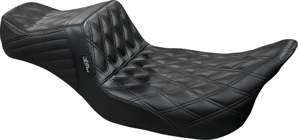 Le Pera Tailwhip Daddy Long Legs Seat - Double Diamond - Black - Touring '08-'24 LK-587DLDD - Main Product View