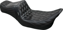Load image into Gallery viewer, Le Pera Tailwhip Daddy Long Legs Seat - Double Diamond - Black - Touring '08-'24 LK-587DLDD - Main Product View