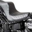 Load image into Gallery viewer, Le Pera Tailwhip Daddy Long Legs Seat - Double Diamond w/ Blue Thread - FLH/FLT '08-'24 LK-587DLDD-BLUE - Side View