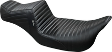 Load image into Gallery viewer, Le Pera Tailwhip Daddy Long Legs Seat - Pleated - Black - Touring '08-'23 LK-587DLPT - Main Product View