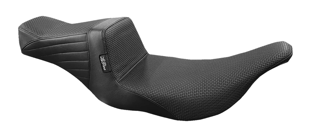 Le Pera Tailwhip Seat - Basketweave - Black - FL '97-'07 LH-587BW - Main Product View