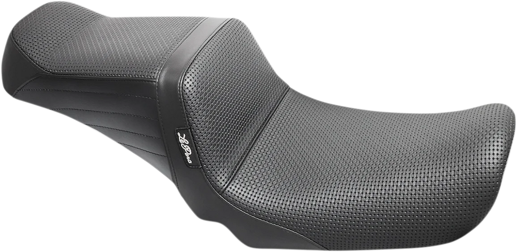 Le Pera Tailwhip Seat - Basketweave - Black - FXD '06-'17 LK-581BW - Main Product View