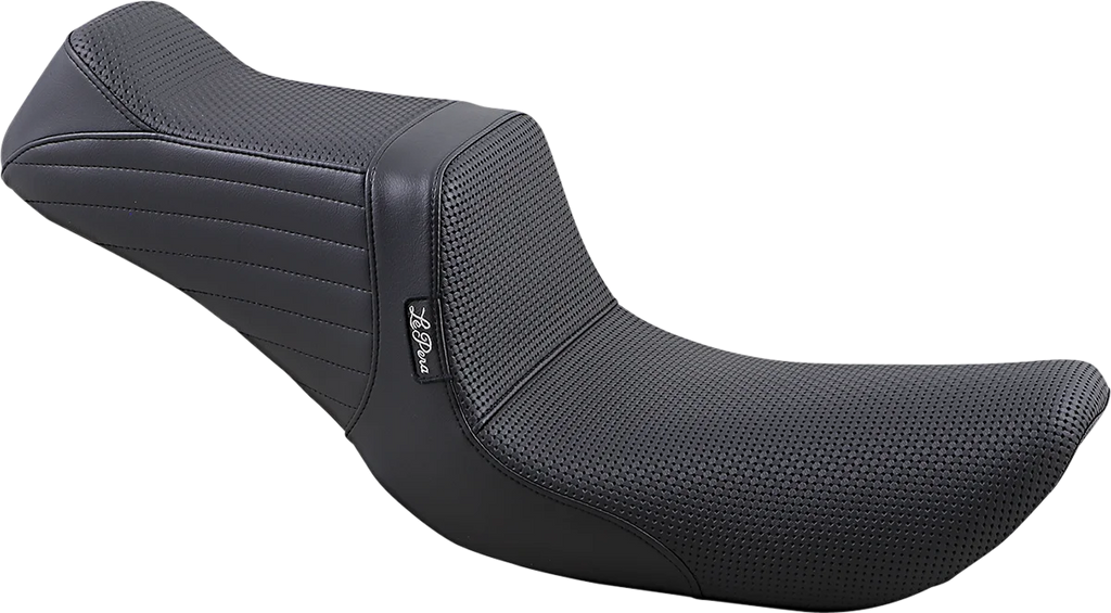 Le Pera Tailwhip Seat - Basketweave - Black - FXD '96-'03 LN-581BW - Main Product View