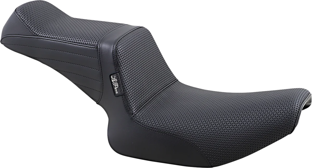 Le Pera Tailwhip Seat - Basketweave - Black - FXR '82-'94 L-588BW - Main Product View