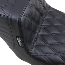 Load image into Gallery viewer, Le Pera Tailwhip Seat - Double Diamond - Black - FL '08-'23 LK-587DD - Side View