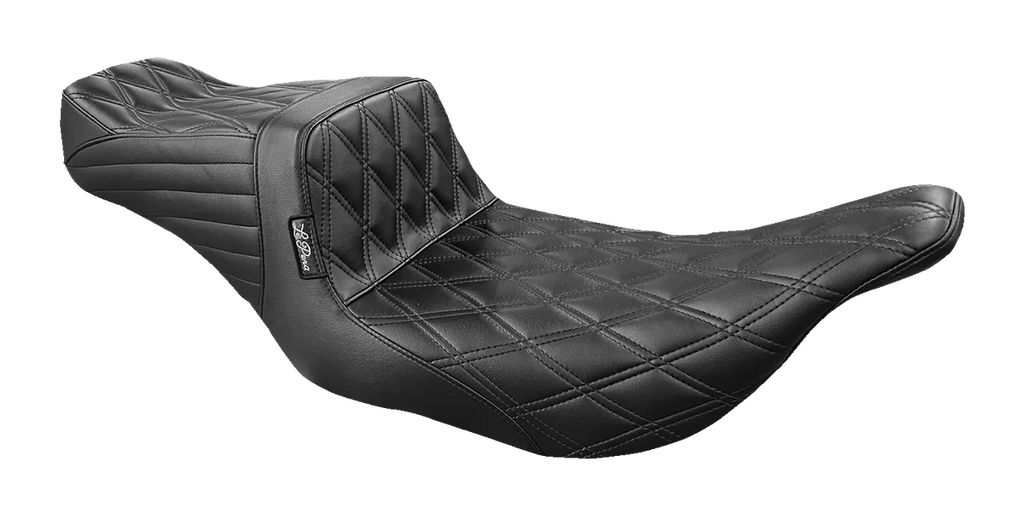 Le Pera Tailwhip Seat - Double Diamond - Black - FL '97-'07 LH-587DD - Main Product View