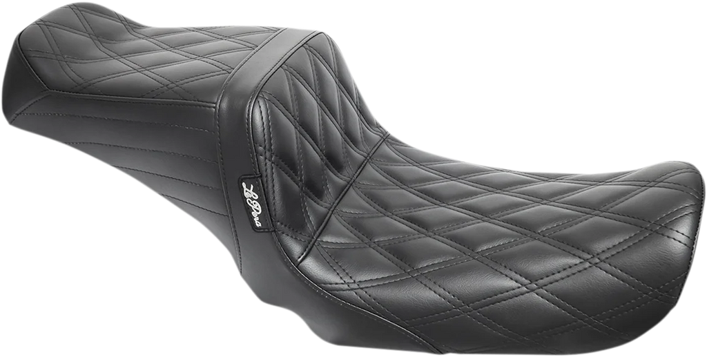 Le Pera Tailwhip Seat - Double Diamond - Black - FXD '06-'17 LK-581DD - Main Product View