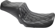 Load image into Gallery viewer, Le Pera Tailwhip Seat - Double Diamond - Black - FXD '06-'17 LK-581DD - Main Product View