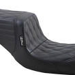 Load image into Gallery viewer, Le Pera Tailwhip Seat - Double Diamond - Black - FXD '99-'03 LN-581DD - Main Product View