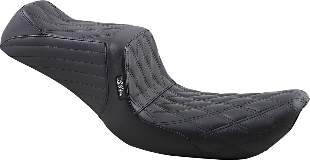 Le Pera Tailwhip Seat - Double Diamond - Black - FXD '99-'03 LN-581DD - Main Product View