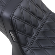Load image into Gallery viewer, Le Pera Tailwhip Seat - Double Diamond - Black - FXR '82-'94 L-588DD - Side View