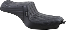 Load image into Gallery viewer, Le Pera Tailwhip Seat - Double Diamond - Black - XL &#39;10-&#39;22 LK-586DD - Main Product View