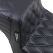 Load image into Gallery viewer, Le Pera Tailwhip Seat - Double Diamond - Black - XL '10-'22 LK-586DD - Side View