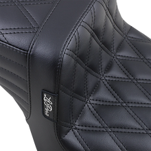 Load image into Gallery viewer, Le Pera Tailwhip Seat - Double Diamond - Black - XL &#39;10-&#39;22 LK-586DD - Side View