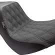 Load image into Gallery viewer, Le Pera Tailwhip Seat - Double Diamond w/ Grip Tape - Black - FL/FX '18-'23 LYR-580DDGP - Main Product View