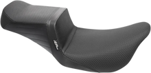 Load image into Gallery viewer, Le Pera Tailwhip Seat - Double Diamond w/ Red Thread - Black - FL '08-'24 LK-587DD-RED - Side View