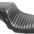 Load image into Gallery viewer, Le Pera Tailwhip Seat - Pleated - Black - FXD '06-'17 LK-581PT - Main Product View