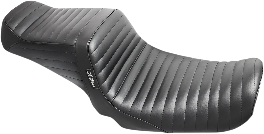 Le Pera Tailwhip Seat - Pleated - Black - FXD '06-'17 LK-581PT - Main Product View