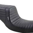 Load image into Gallery viewer, Le Pera Tailwhip Seat - Pleated - Black - FXD '96-'03 LN-581PT - Main Product View