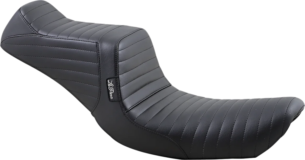 Le Pera Tailwhip Seat - Pleated - Black - FXD '96-'03 LN-581PT - Main Product View