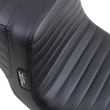 Load image into Gallery viewer, Le Pera Tailwhip Seat - Pleated - Black - FXD '96-'03 LN-581PT - Side View