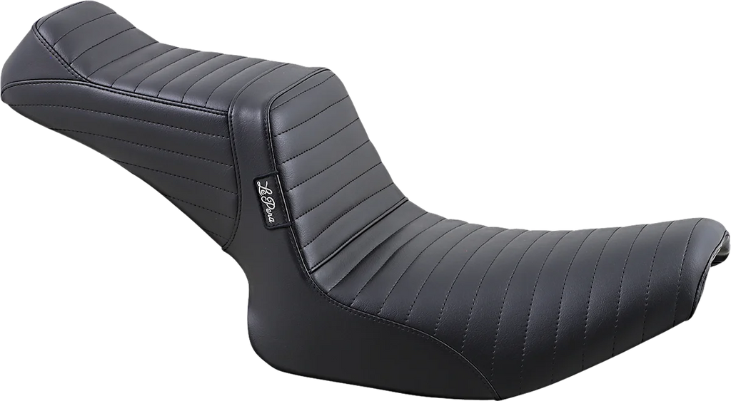 Le Pera Tailwhip Seat - Pleated - Black - FXR '82-'94 L-588PT - Main Product View