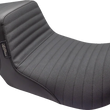 Load image into Gallery viewer, Le Pera Tailwhip Seat - Pleated w/ Grip Tape - Black - FL '08-'23 LK-587PTGP - Main Product View