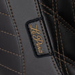 Load image into Gallery viewer, Le Pera Tailwhip Up Front Seat - Double Diamond w/ Chestnut Thread - Black - FLSB/FXLR '18-'24 LYRU-580DD-CHET - Side View