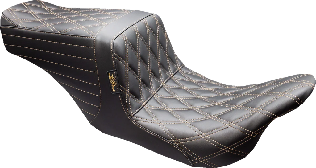 Le Pera Tailwhip Up Front Seat - Double Diamond w/ Chestnut Thread - FL '08-'24 LKU-587DD-CHET - Main Product View