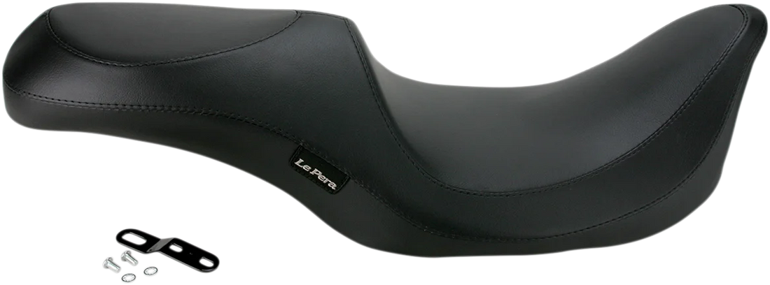Le Pera Villain Seat - Smooth - Black - FLT '02-'07 LH-817 - Side View