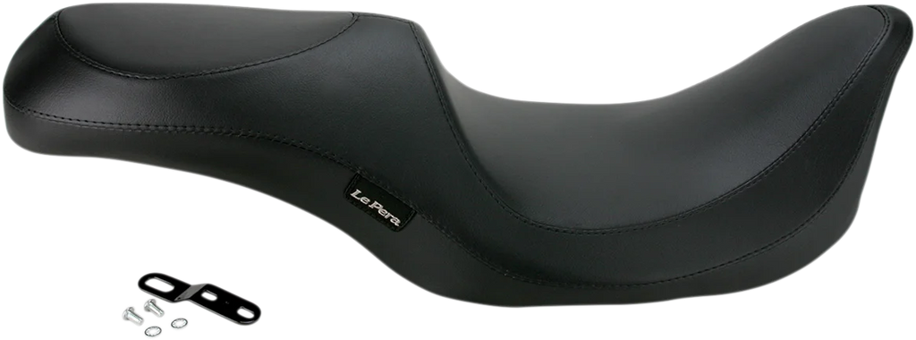 Le Pera Villain Seat - Smooth - Black - FLT '02-'07 LH-817 - Side View