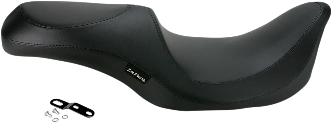 Le Pera Villain Seat - Smooth - Black - FLT '02-'07 LH-817 - Side View