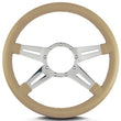 Load image into Gallery viewer, Lecarra Steering Wheel Mark 9 El egante Pol. w/Tan Wrap 93209