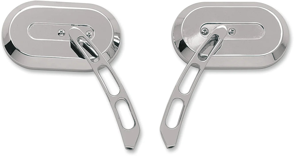 Left Oval Mirror DragSpecialties 60-6232LBL1 - Main Product View