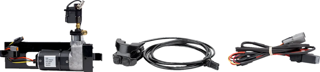 Legend Suspension AIR-A FL Adjustable AIR Suspension - Chrome Handlebar Control - FLTRX/U 13110158 - Side View