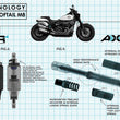 Load image into Gallery viewer, Legend Suspension AXEO43 Inverted High-Performance Front End Suspension System - 43 mm - Installation View