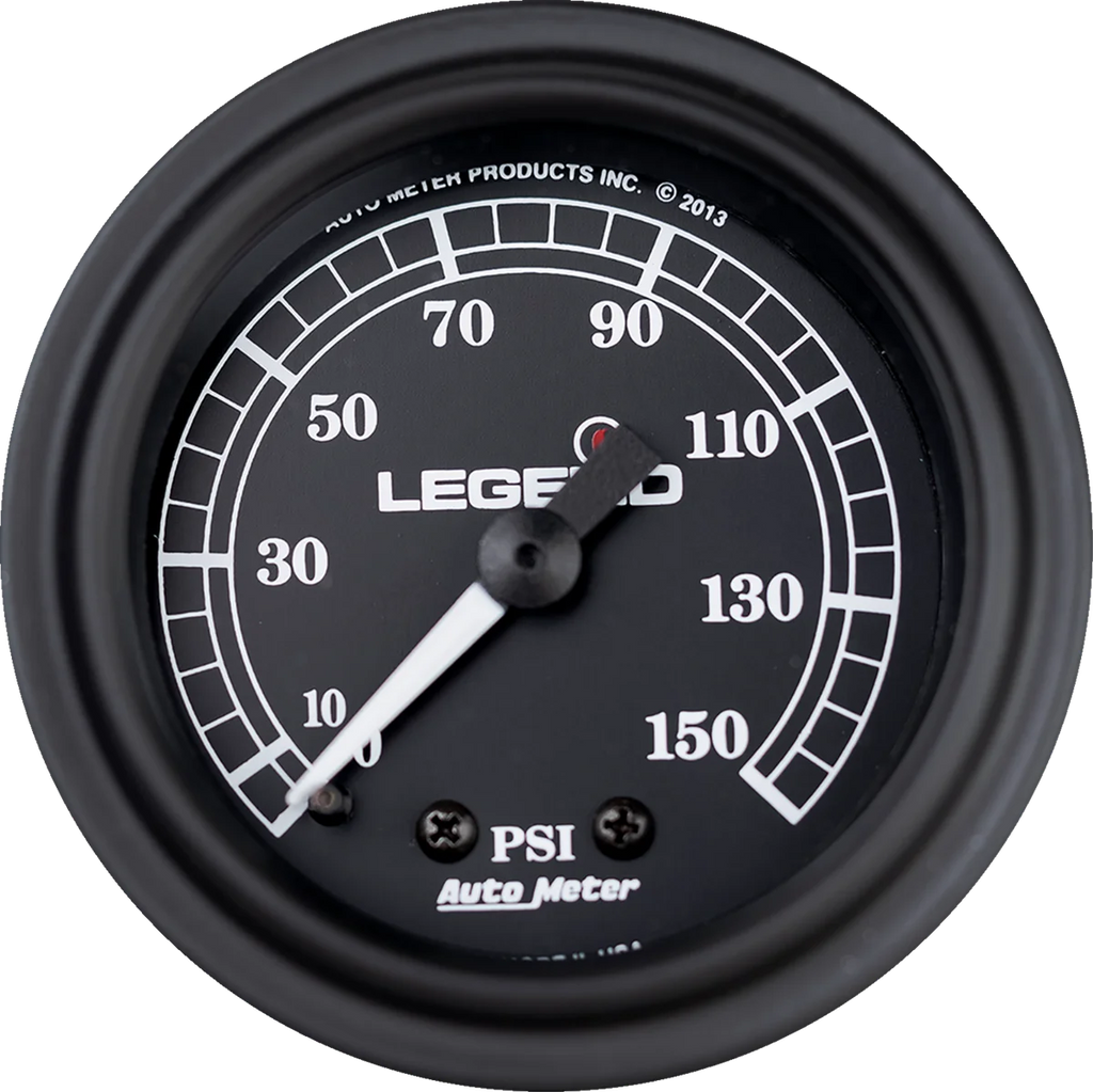 Legend Suspension Fairing Mounted LED Backlit PSI Gauges - Black - Main Product View
