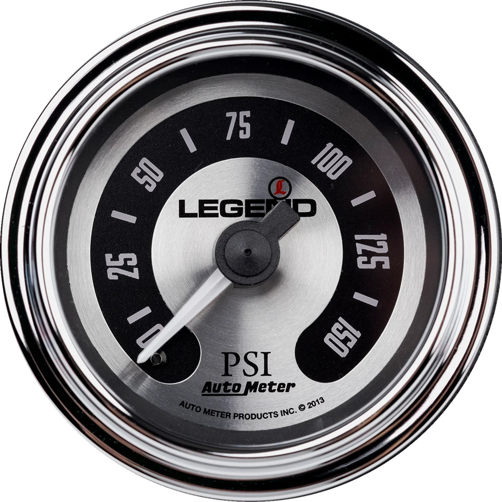 Legend Suspension Fairing Mounted LED Backlit PSI Gauges - Black - Side View