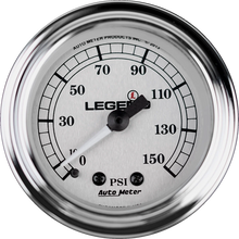 Load image into Gallery viewer, Legend Suspension Fairing Mounted LED Backlit PSI Gauges - Silver - Main Product View